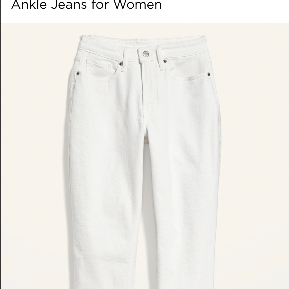 Womens white jeans - Old Navy Curvy O.G. straight